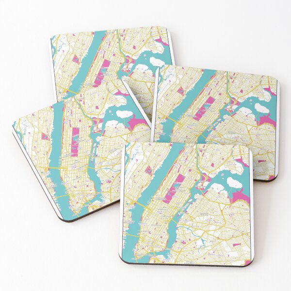 Item preview, New York City Map - Cotton Candy designed and sold by bheberer.