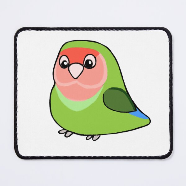 Item preview, Cute cartoon peach faced lovebird designed and sold by MoggyCat-Tees.