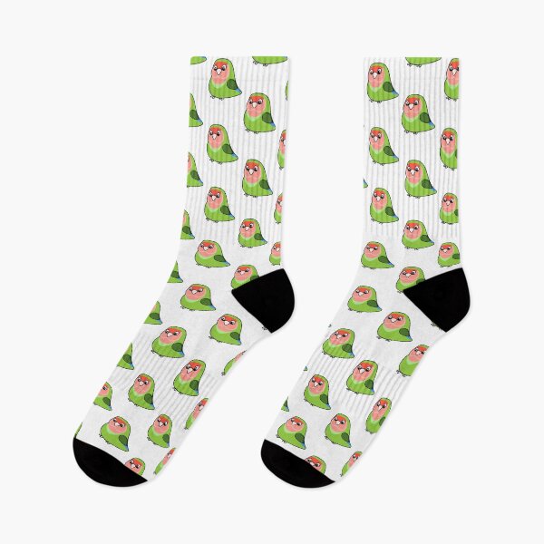 Item preview, Cute cartoon peach faced lovebird designed and sold by MoggyCat-Tees.