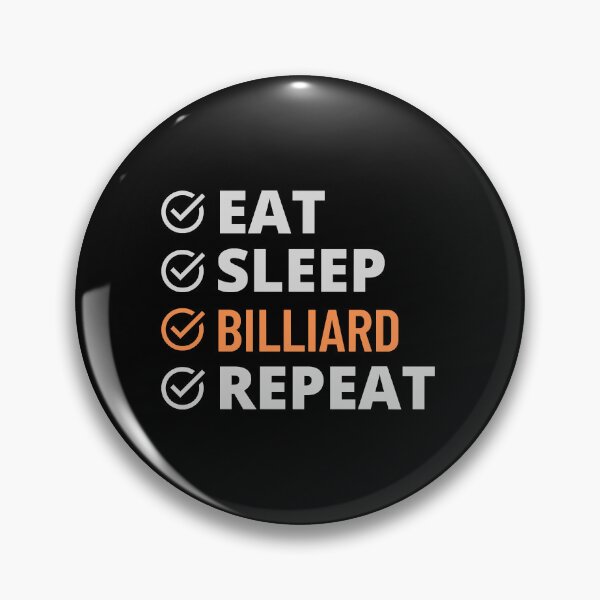 Item preview, Eat Sleep Billiard Repeat designed and sold by PegeenWarm.