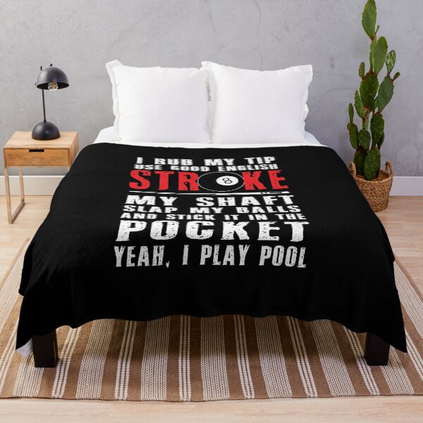 Item preview, Funny Billiards Pool Players 8 ball Cue Ball Sport Gift I Rub My Tip designed and sold by PegeenWarm.