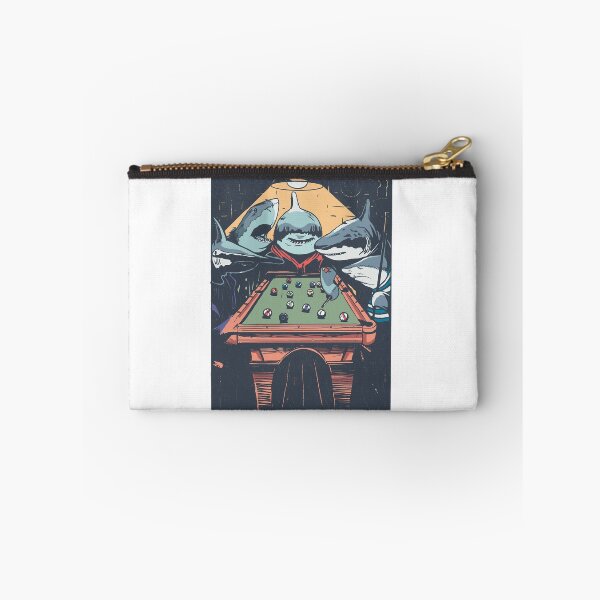 Item preview, Funny Shark Playing Pool designed and sold by PegeenWarm.