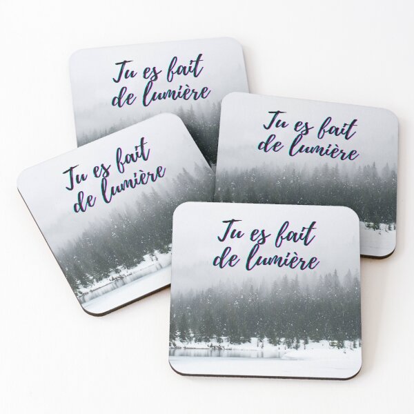 Aperçu de l'œuvre Je suis fait de lumière - cadeaux à thème citations françaises populaires créée et vendue par RebelliousRosee.