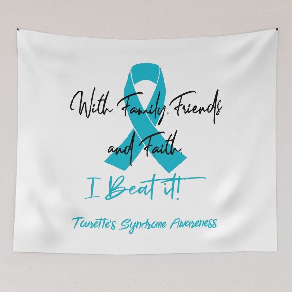Item preview, Tourette's Syndrome Warrior - With Family, Friends, and Faith - I BEAT IT! designed and sold by Robbsyn.