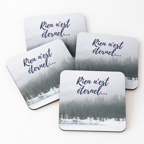 Item preview, Nothing lasts forever - popular french quotes theme gifts  designed and sold by RebelliousRosee.