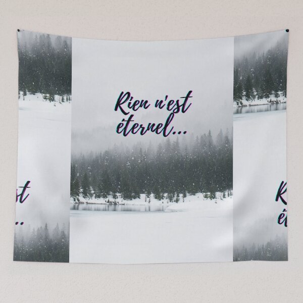 Item preview, Nothing lasts forever - popular french quotes theme gifts  designed and sold by RebelliousRosee.