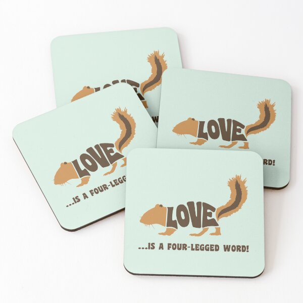 Item preview, Love is a four-legged word! - chipmunk designed and sold by RatArt Designs.