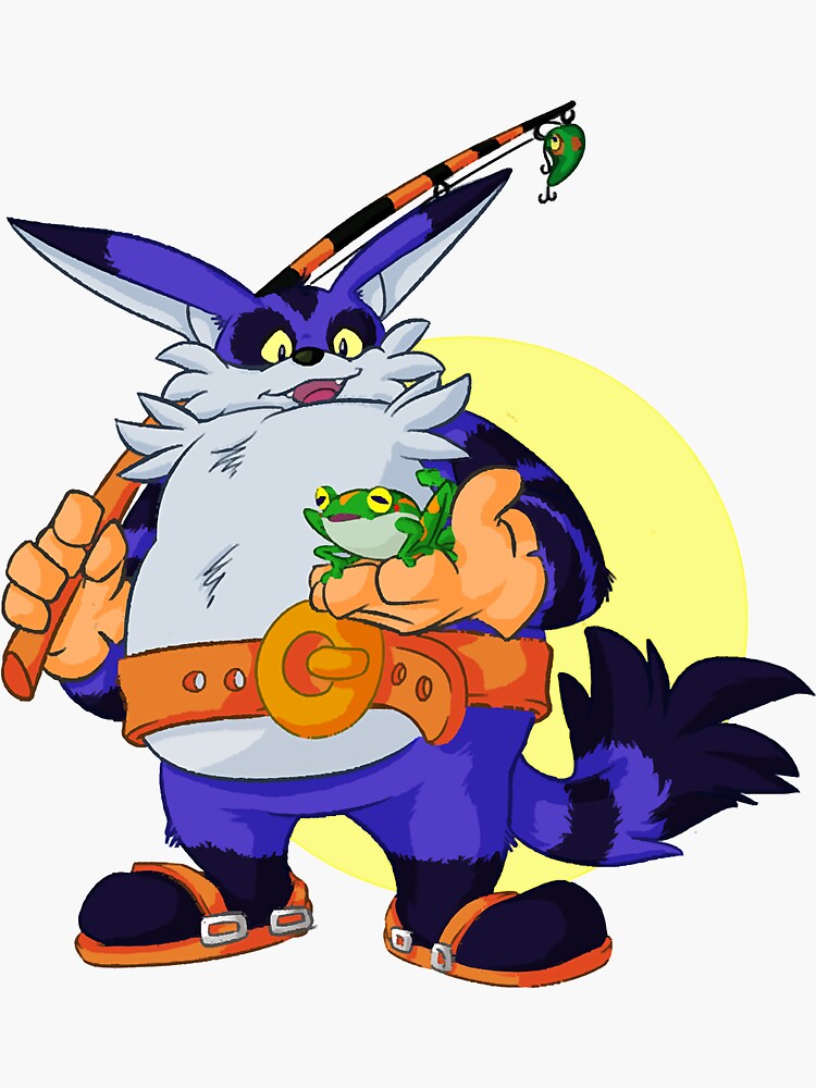 "Big the cat (and froggy)" Sticker for Sale by JamieHartmand Redbubble