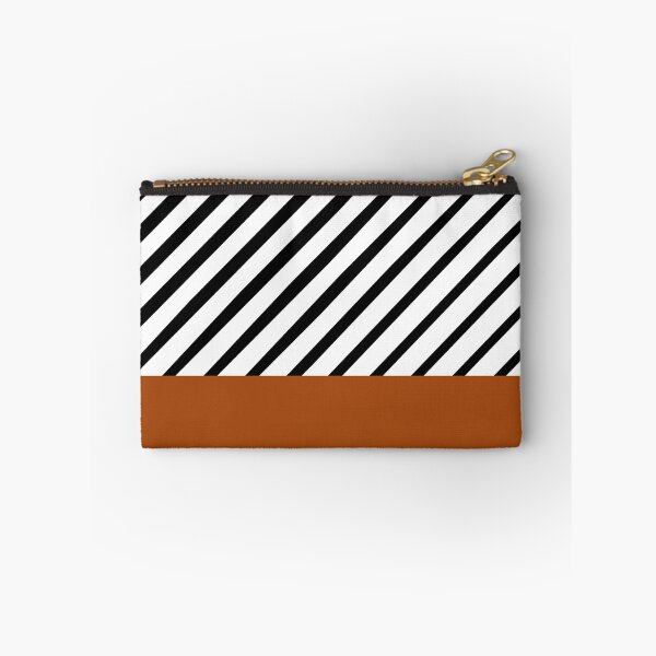 Item preview, Black and white stripe with brown designed and sold by FGCART.