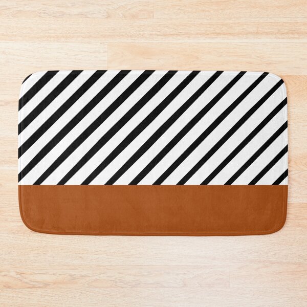 Item preview, Black and white stripe with brown designed and sold by FGCART.