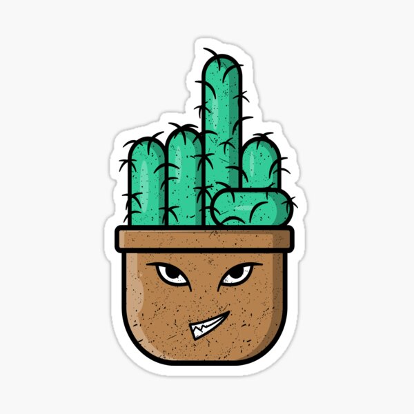 "Cactus Emoji" Sticker for Sale by ARTSYILA Redbubble