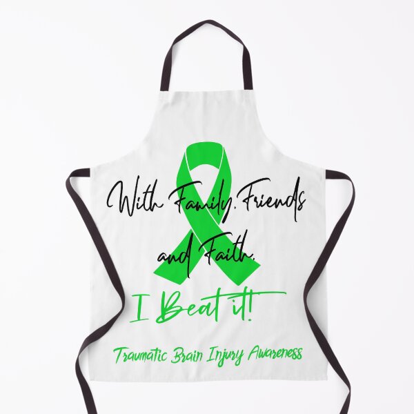 Item preview, Traumatic Brain Injury Warrior - With Family, Friends, and Faith - I BEAT IT! designed and sold by Robbsyn.