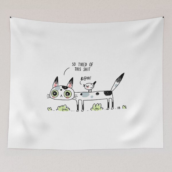 Item preview, Annoyed Cat designed and sold by freeminds.