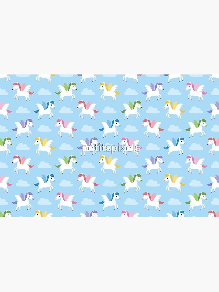 Thumbnail 4 of 4, Zipper Pouch, Cute pegasus designed and sold by petitspixels.