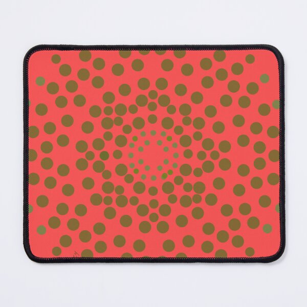 Item preview, DottyDots Mandala Olive On Sunset Orange designed and sold by ArtFabric.