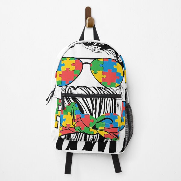 Item preview, Proud Autism Mama Messy Bun Autism Awareness Month designed and sold by HaaChris-Artis.