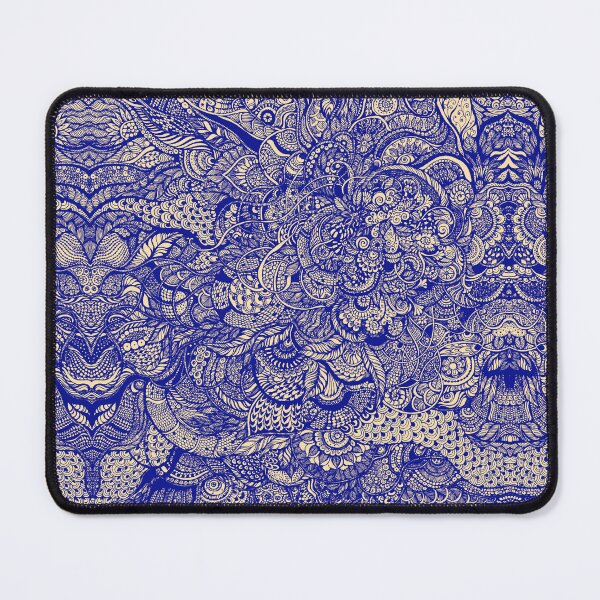 Item preview,  Hand drawing purple and yellow zentangle pattern designed and sold by MandalaFlowerArt.