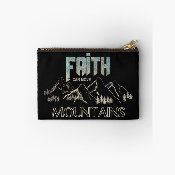 Item preview, Faith Can Move Mountains - Christian Quote designed and sold by Narrow-Path.