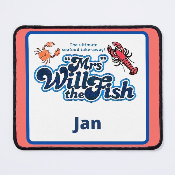 Item preview,   Mrs Will The Fish Jan designed and sold by Bagsyrose.