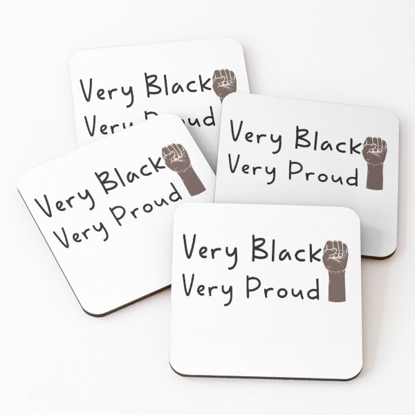 Item preview, Very Black Very Proud Funny Afro American Quote  designed and sold by Oops! I Printed It.