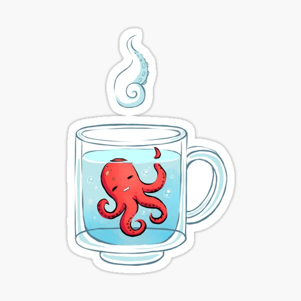 Octopus Tea Sticker