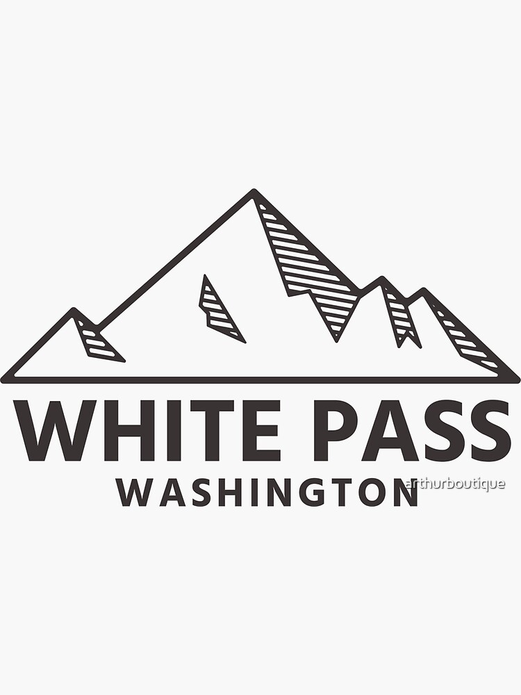 "White Pass Washington White Pass Ski Resort WA" Sticker for Sale by