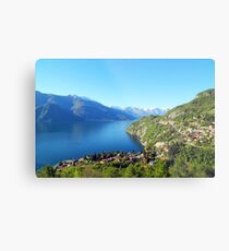 Italian Landscape, Lake Como, Varenna, Italy Metal Print