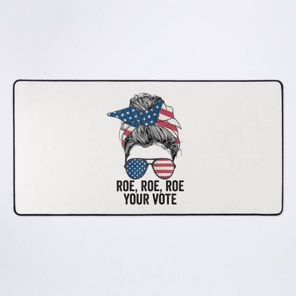 Item preview, Womens Roe Your Vote Messy Bun US Flag T-Shirt designed and sold by Besnier-Rahel.