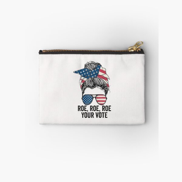 Item preview, Womens Roe Your Vote Messy Bun US Flag T-Shirt designed and sold by Besnier-Rahel.