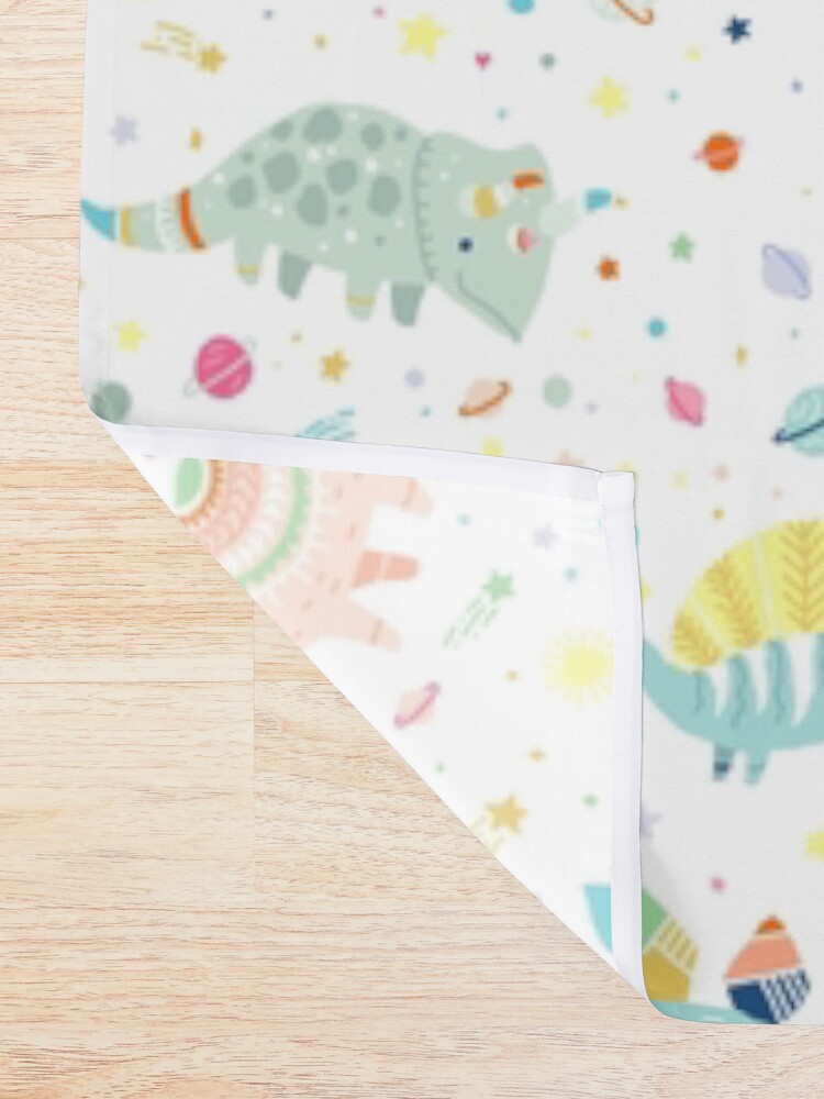 Alternate view of Dinosaur Pattern Shower Curtain