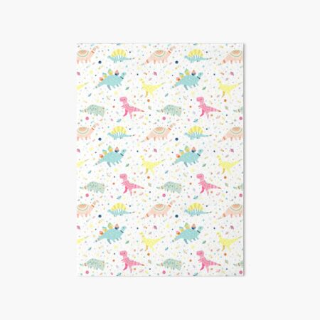 Dinosaur Pattern Art Board Print