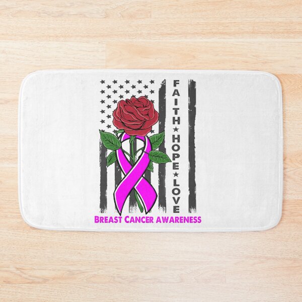 Item preview, Faith Hope Love Breast Cancer Awareness Amarican Flag designed and sold by Kohend.