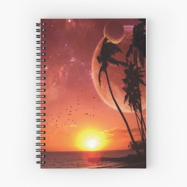 Item preview, Sunshine on sea with palm trees view. designed and sold by Rasha Alaraby.