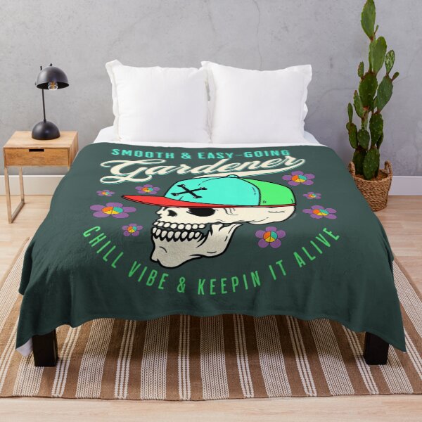 Item preview, Smooth And Easygoing Rebellious Gardener Skull Peace designed and sold by kichihua.