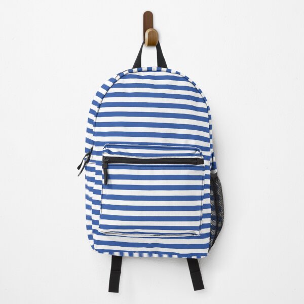 Item preview, Blue horizontal strips drawn with a brush on a white background of sea pattern designed and sold by paolboa.