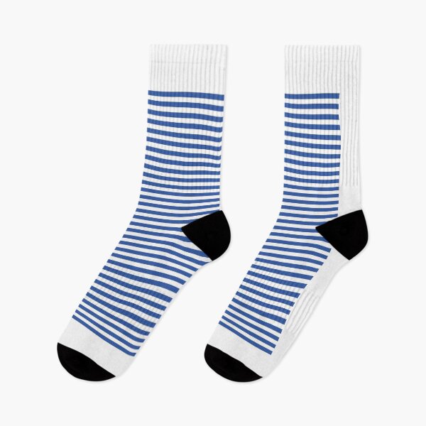 Item preview, Blue horizontal strips drawn with a brush on a white background of sea pattern designed and sold by paolboa.