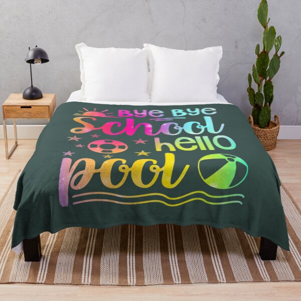 Item preview, Teacher Student Bye Bye School Hello Pool Swimming Summer designed and sold by kichihua.