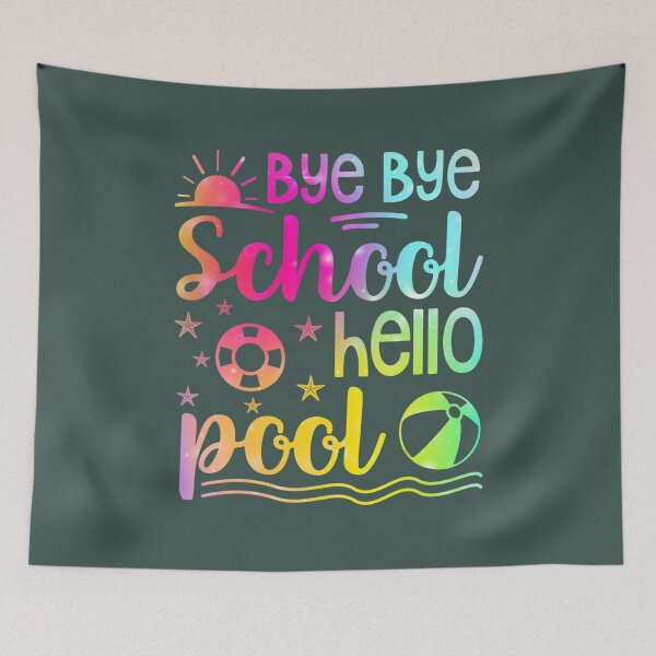 Item preview, Teacher Student Bye Bye School Hello Pool Swimming Summer designed and sold by kichihua.