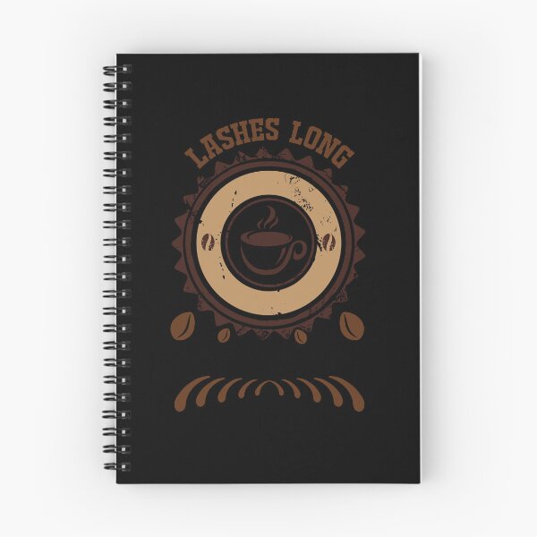 Item preview, LASHES LONG COFFEE STRONG designed and sold by mg360.