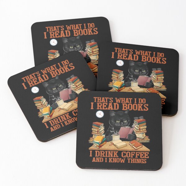 Item preview, Thatâ€™S What I Do Read Book Drink Coffee And Know Things Cats designed and sold by kichihua.