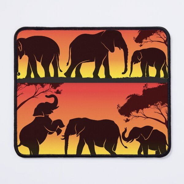 Item preview, Elephants walk in sunset  designed and sold by Rasha Alaraby.