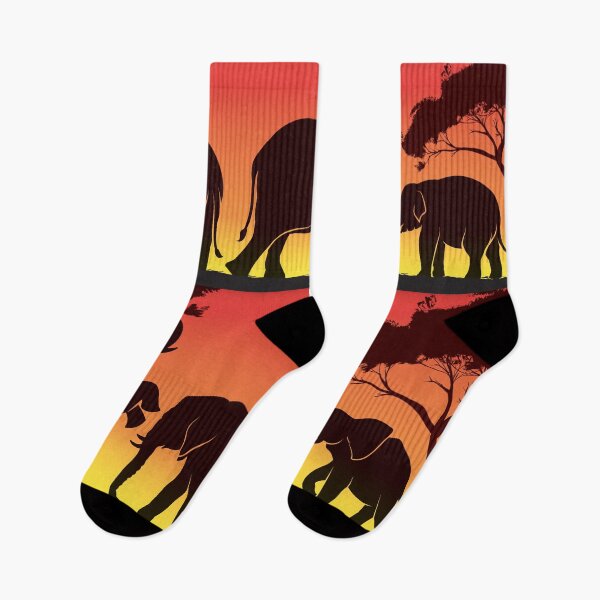 Item preview, Elephants walk in sunset  designed and sold by Rasha Alaraby.
