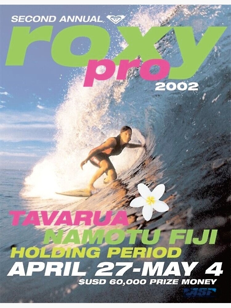 Discover 2002 roxy surf poster Poster Premium Matte Vertical Poster