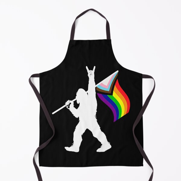 Item preview, Bigfoot Rock On LGBTQ Progressive New Pride Flag designed and sold by GardNewerd.