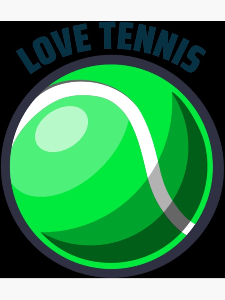 "Love Tennis Face Mask Reusable And Washable Sticker" Poster for Sale
