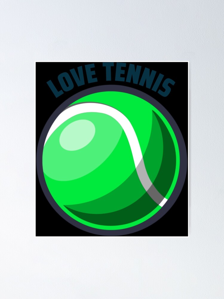 "Love Tennis Face Mask Reusable And Washable Sticker" Poster for Sale
