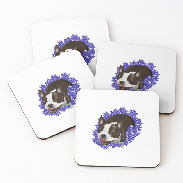 Item preview, Boston Terrier in Blue Bonnets designed and sold by emmijo.