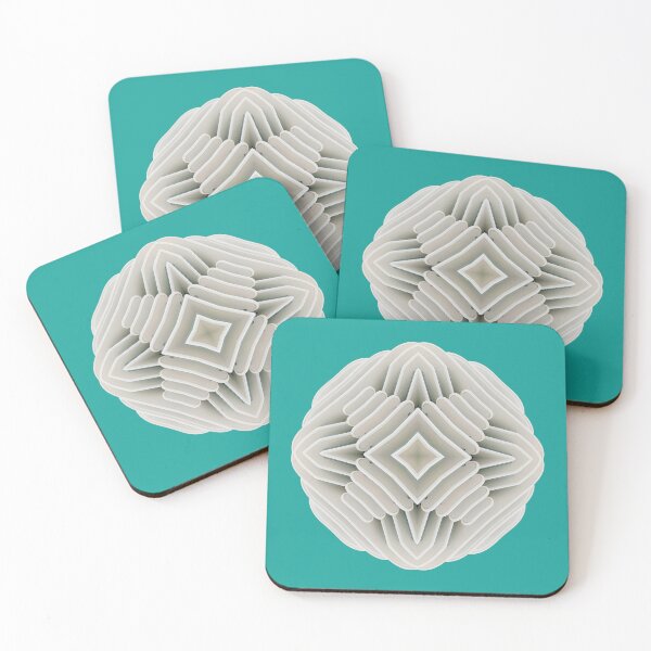 Item preview, THE OMEN Flower Burst - Persian Green CP22052d designed and sold by Carina Parry Studios.