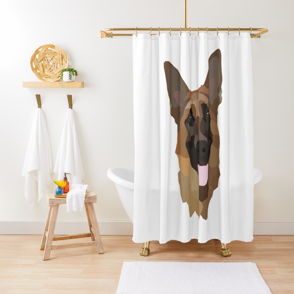 "German shepherd" Shower Curtain for Sale by DaveDms Redbubble
