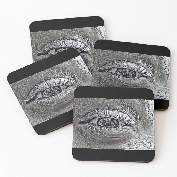 Item preview, Squinting Charcoal Eye of Madness designed and sold by Swabcraft.